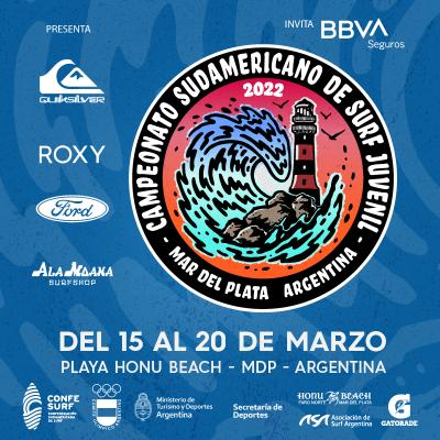 Campeonato Sudamericano Juvenil en Mar del Plata: 15 al 20 de marzo